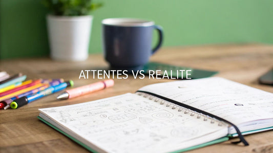 Journal créatif : attentes vs réalité pour les parents