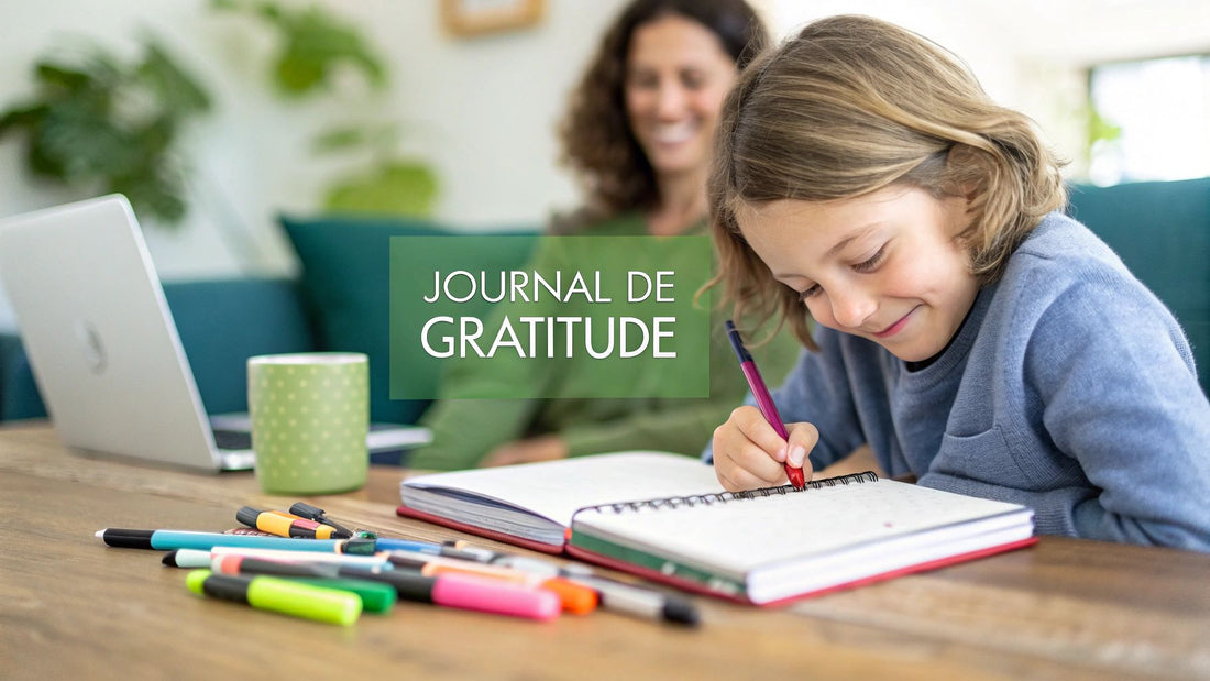 Journal de gratitude : Le guide pour cultiver le bonheur en famille